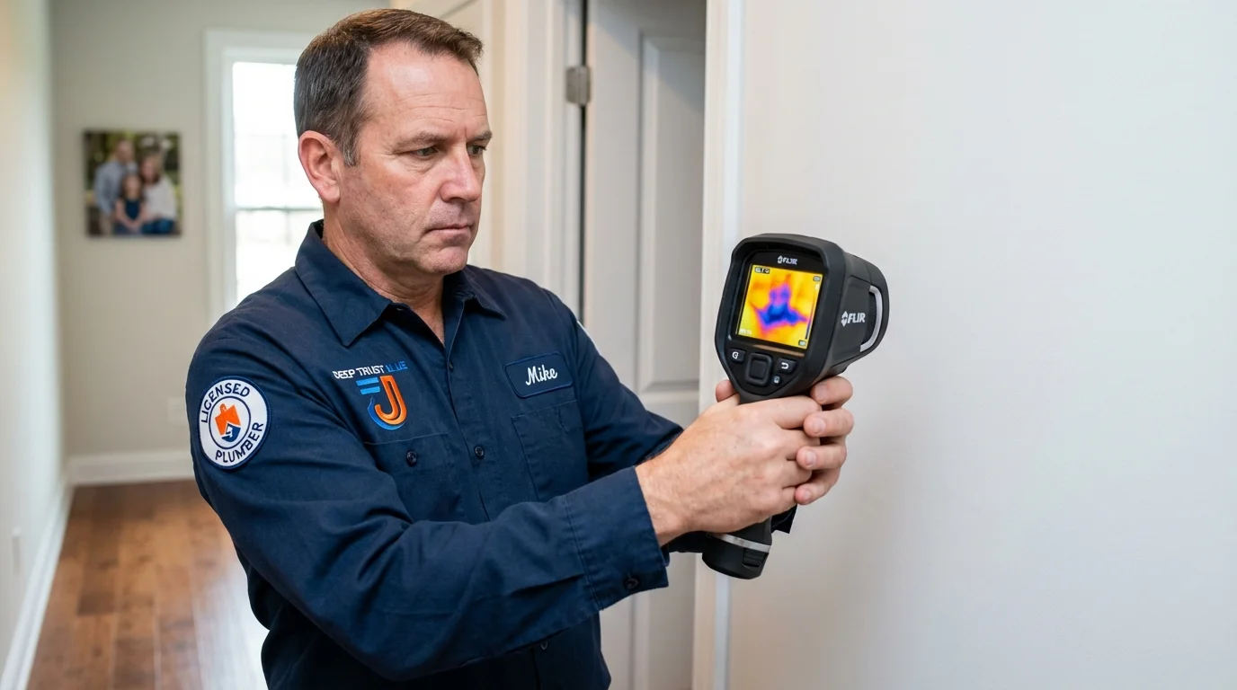 Thermal imaging leak detection by Johns Plumbing LLC in Palm Beach Gardens